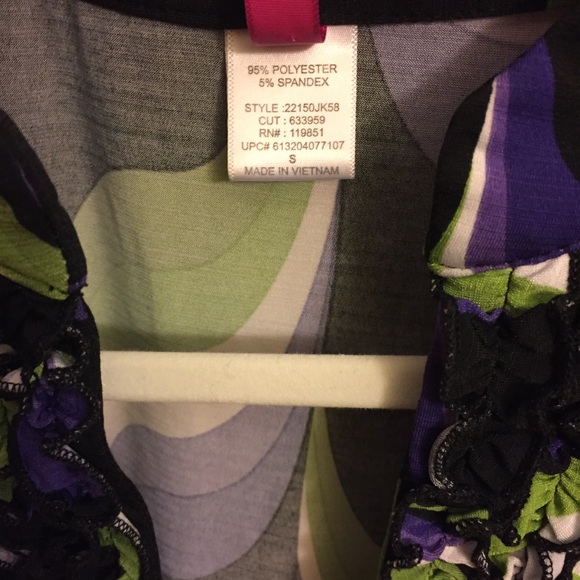 Purple and green blouse π - Picture 4 of 7